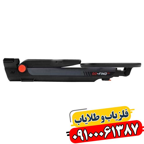 تصویر فلزیاب Go-Find 66 هنگام شناسایی فلز در زمین جنگلی 09100061387