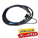نمایی از کابل یک در یک فلزیاب در حال نصب روی دستگاه کاوشگر 09100061387